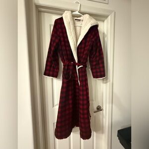 L.L. Bean Red and Black Checkered Women's Jacket